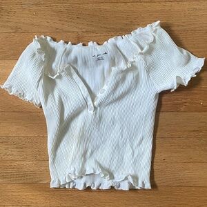 URBAN OUTFITTERS WHITE BLOUSE SIZE XS